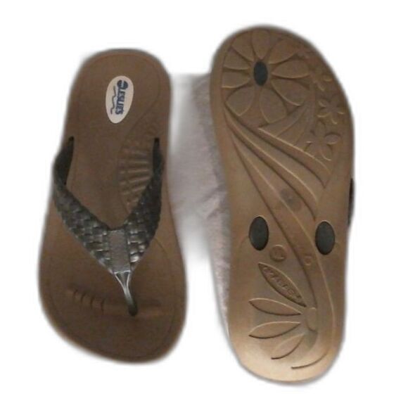 Okabashi - Flip Flops Breeze Toffee/Brown, Medium/Large - Picture 1 of 2